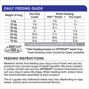 Optimum Adult Dry Dog Food With Chicken, Vegetables & Rice