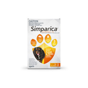 Simparica Flea & Tick for Small Dogs Orange