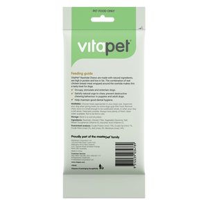 VitaPet Rawhide Chew Chicken Wrap Dog Treats Back