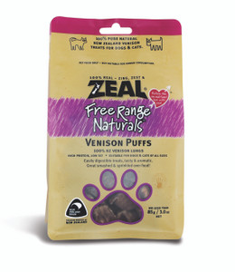 Zeal Venison Puffs Dog Treats