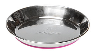 Rogz Anchovy Stainless Steel Cat Bowl Pink