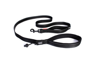 EzyDog Zero Shock Dog Leash Traffic Control Handle Black