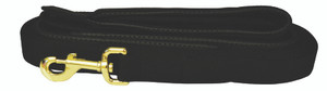 Flat Nylon Dog Recall Lead Black