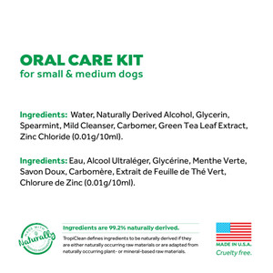 Tropiclean Fresh Breath Oral Care Kit Ingredients