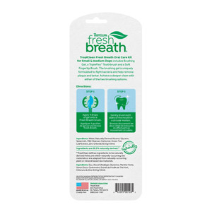 Tropiclean Fresh Breath Oral Care Kit Back
