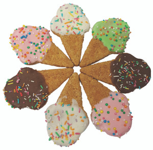 Huds And Toke Icecream Cone Doggy Cookies