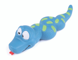 Kazoo Latex Squeaky Snake Dog Toy