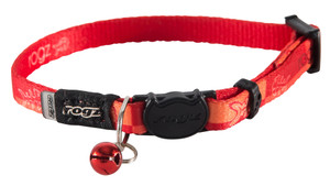 Rogz Kiddycat Safeloc Cat Collar Tango Fishbone
