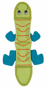Outward Hound Fire Biterz Lizard Dog Toy Green 2 Squeaker