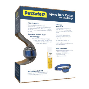PetSafe® Deluxe Little Dog Spray Bark Control Packaging Back