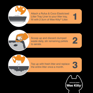 Rufus & Coco WEE KITTY CORN Clumping Cat Litter