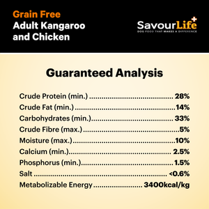 SavourLife Grain Free Australian Kangaroo & Chicken Dog Food
