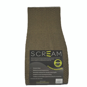 Scream S-Curve Cat Scratcher Loud Green/Black