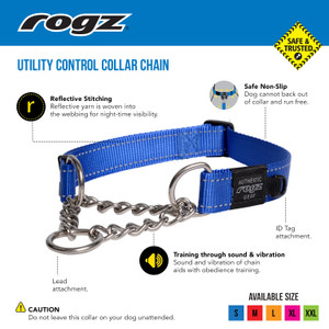 Rogz Obedience Dog Collar Red Desc