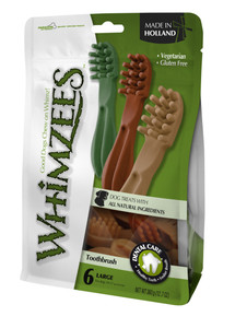 Whimzees Toothbrush Star Dog Treats Large