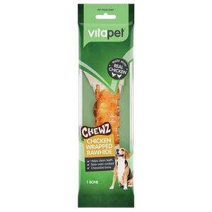 VitaPet Rawhide Chicken Wrapped Bone