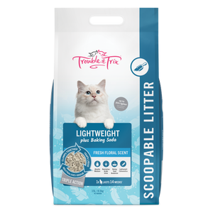 Trouble & Trix Lightweight Cat Litter with Baking Soda
