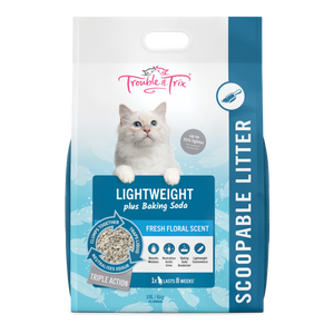 Trouble & Trix Lightweight Cat Litter with Baking Soda