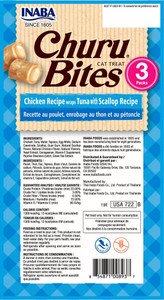 Inaba Churu Bites Chicken Recipe Wraps Tuna with Scallop Cat Treat