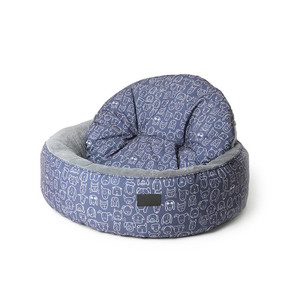 La Doggie Vita Dog Central Indigo Round Bed