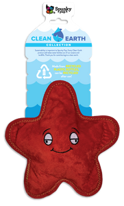 Spunky Pup Clean Earth Starfish Dog Toy