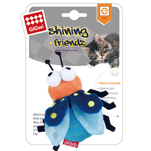 GIGwi Shining Friends Firefly Cat Toy with Catnip