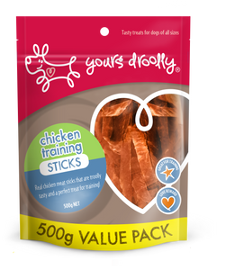 Yours Droolly Chicken Training Sticks Dog Treats