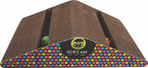 Scream Triangle Cat Scratcher Multicolour