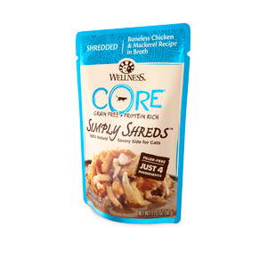 Wellness CORE Simply Shreds Shredded Chicken & Mackerel Wet Cat Food