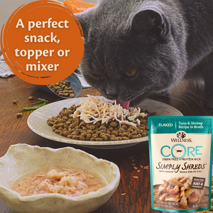 Wellness CORE Simply Shreds Flaked Tuna & Shrimp Wet Cat Food