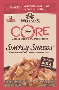 Wellness CORE Simply Shreds Flaked Salmon & Tuna Wet Cat Food