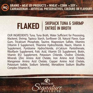 Wellness CORE Signature Selects Flaked Tuna With Shrimp Entree Wet Cat Food