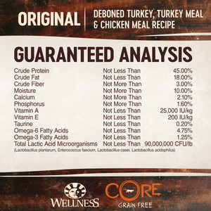 Wellness CORE Grain Free Adult Original Turkey & Chicken Dry Cat Food
