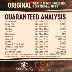 Wellness CORE Grain Free Original Turkey & Chicken Adult Dry Dog Food