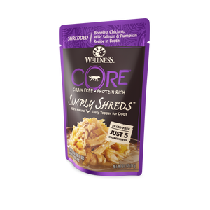 Wellness CORE Simply Shreds Chicken, Salmon & Pumpkin Wet Dog Food