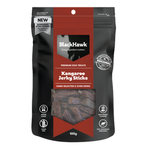 Black Hawk Kangaroo Jerky Sticks Dog Treats