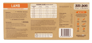 Big Dog Barf Lamb Raw Dog Food 3kg