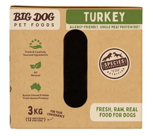 Big Dog Barf Turkey Raw Dog Food 3kg