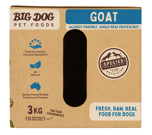 Big Dog Barf Goat Raw Dog Food 3kg