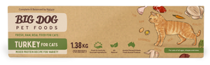 Big Dog Barf Turkey Raw Cat Food 1.38kg