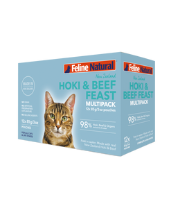 Feline Natural Hoki & Beef Cat Food Pouches