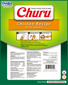 Inaba Churu Chicken Recipe Dog Treat back