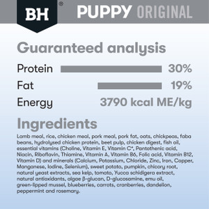 Black Hawk Lamb & Rice Dry Small Puppy Dog Food nutrition