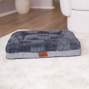 Kazoo Dark Cloud Comfort Dog Bed Grey/Black