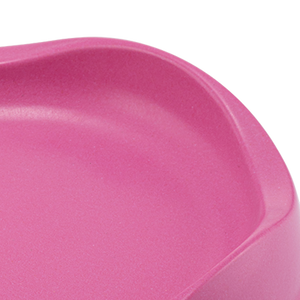 Beco Pink Sustainable Bamboo Cat Bowl
