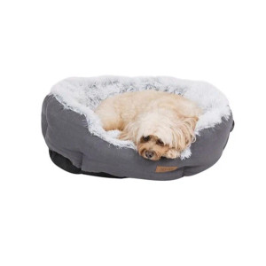Lulu & Boo Siena Grey Shell Bed Dog 2