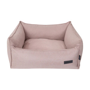La Doggie Vita Luxe Trim Pink High Side Dog Bed with Removable Parts