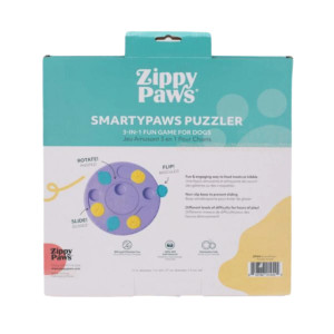 Zippy Paws Dog Smarty Bowl Puzzle Feeder Purple