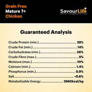 SavourLife Mature 7+ Grain Free Dry Dog Food Chicken