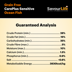 SavourLife Care Plus Sensitive Grain Free Dry Dog Food Ocean Fish